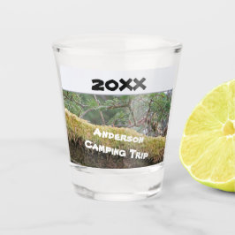 Gezinskampeertocht Rusticale buitenvacantie Shot Glas