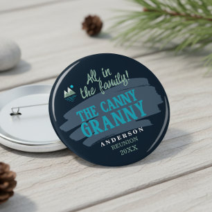 Gezinskarkaters Canny Granny ID1317 Ronde Button 4,0 Cm