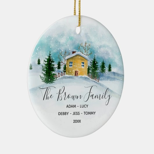 Gezinskersthuis Keramisch Ornament (Rechts)