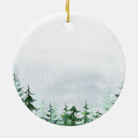 Gezinskersthuis Keramisch Ornament (Achterkant)