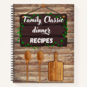 Gezinsklassiek dinerrecept notitieboek (Voorkant)