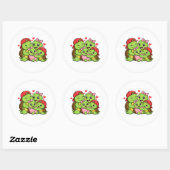 Gezinsknuffel Ronde Sticker (Vel)
