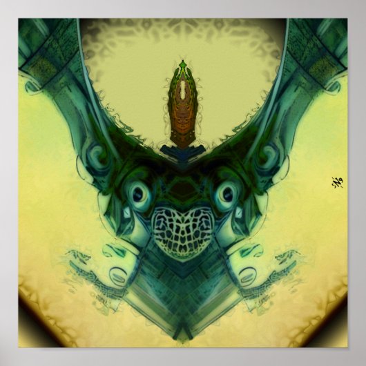 Gezinskreeft - patroonpareidolia poster (Voorkant)