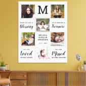 Gezinsleden bekijken Fotocollage Canvas Afdruk (Insitu (Woonkamer))