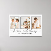 Gezinsleden Grijze Aangepaste foto-inkuilwand Canvas Afdruk (Voorkant)