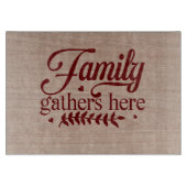 Gezinsleden hier in de directie snijplank (Voorkant)