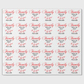 Gezinsleven en liefde cadeaupapier (Vlak)