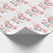 Gezinsleven en liefde cadeaupapier (Hoek)