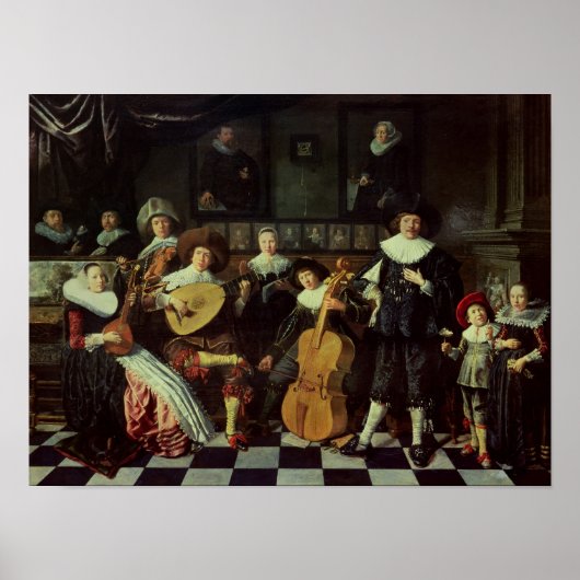 Gezinsmakende muziek poster (Voorkant)