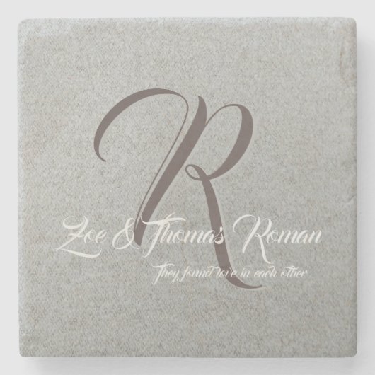 Gezinsmarmer onderzetter (Voorkant)