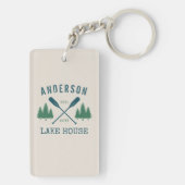 gezinsmeer roodroos boompijn 2 sided sleutelhanger (achterkant)