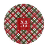 Gezinsmonogram kerstmis snijplank (Voorkant)