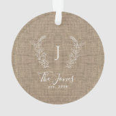 Gezinsmonogrammen bijtende boerenelegant ornament (achterkant)