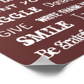 Gezinsmuur hangen Belangrijke dingen om te onthoud Poster (Hoek)