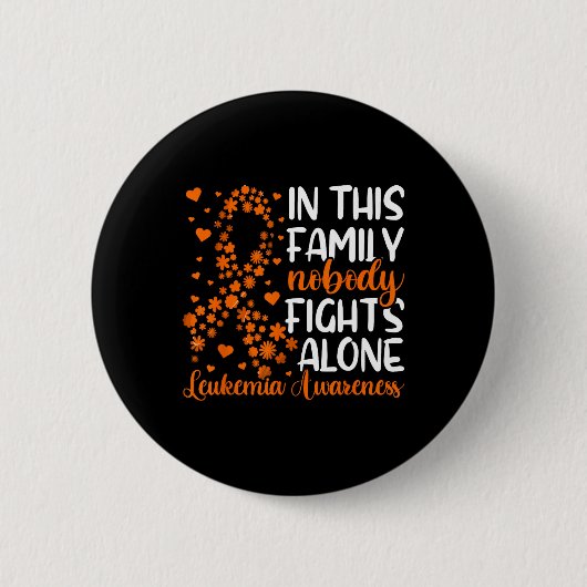 Gezinsondersteuning Leukemie Bewustzijn Ronde Button 5,7 Cm (Voorkant)