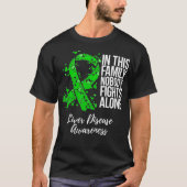 Gezinsondersteuning Liver Disease Awareness T-shirt (Voorkant)