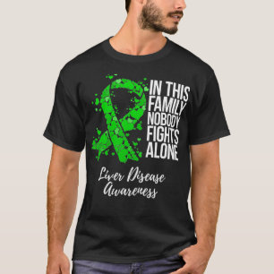 Gezinsondersteuning Liver Disease Awareness T-shirt