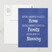 Gezinsopgave Briefkaart (Voorkant / Achterkant)