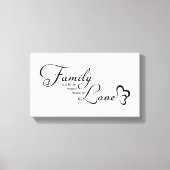 Gezinsopgave Canvas Afdruk (Voorkant)