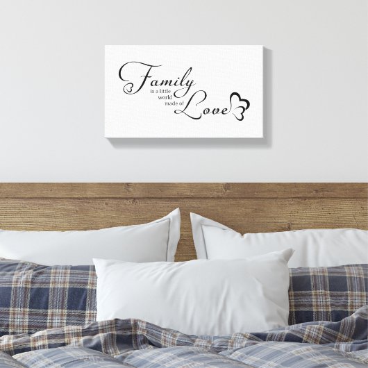 Gezinsopgave Canvas Afdruk (Insitu (Slaapkamer))