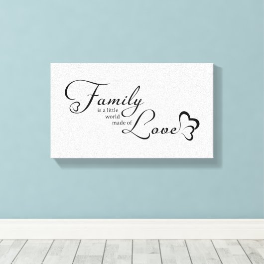 Gezinsopgave Canvas Afdruk (Insitu (Houten vloer))