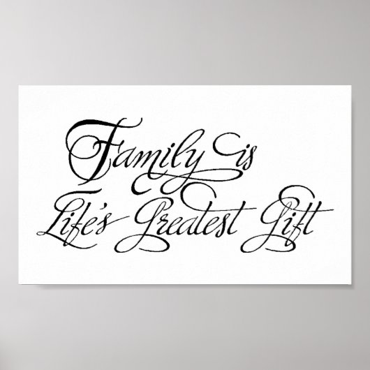 Gezinsopgave Poster (Voorkant)