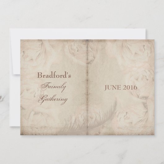 Gezinsopnamen - Uitnodigingen -  PLANNING (Achterkant)