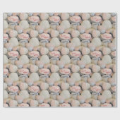 gezinspagtekening op rock cadeaupapier (Vlak)