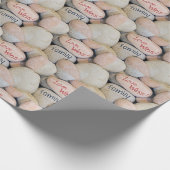 gezinspagtekening op rock cadeaupapier (Hoek)