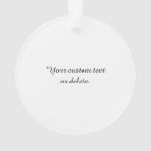 Gezinspakket - Creëer uw eigen foto Ornament (achterkant)