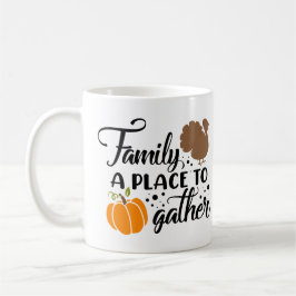 Gezinsplek om te verzamelen Gepersonaliseerd Koffiemok