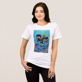 Gezinsplezier met duiken Tri-Blend shirt