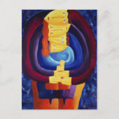 Gezinsportret moderne portretschilderkunst briefkaart (Voorkant)