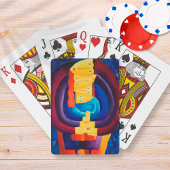 Gezinsportret moderne portretschilderkunst pokerkaarten