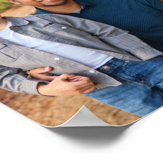 Gezinsportretlandschap Poster (Hoek)