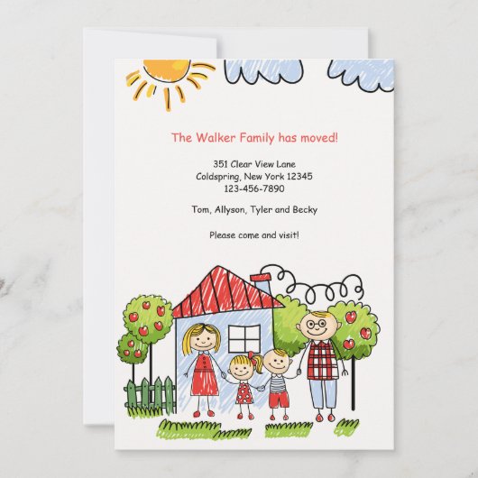 Gezinspringende aankondiging (Voorkant)