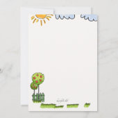 Gezinspringende aankondiging (Achterkant)