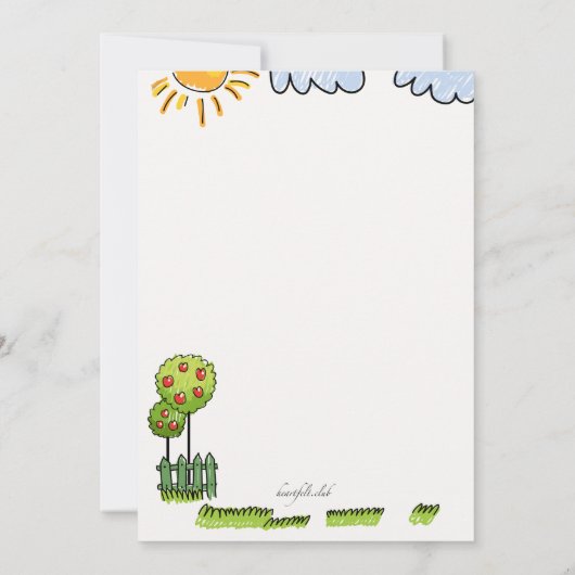 Gezinspringende aankondiging (Achterkant)