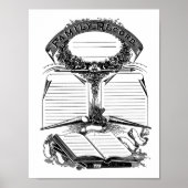 Gezinsrecord geboorte- en huwelijk erfrechtverklar poster (Voorkant)