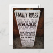 Gezinsregels Briefkaart (Voorkant / Achterkant)