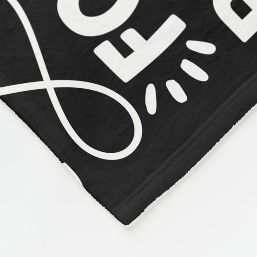 Gezinsregels Gepersonaliseerde naam Positief zwart Fleece Deken (Hoek)