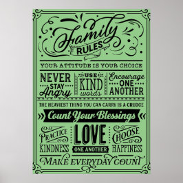 Gezinsregels Poster
