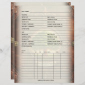 Gezinsregister genealogon (Voorkant / Achterkant)