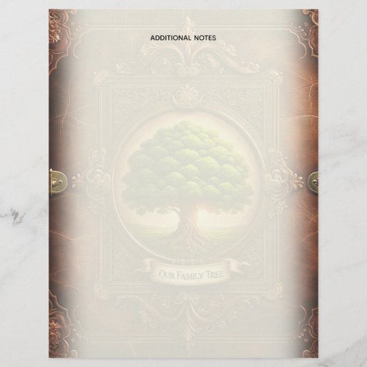 Gezinsregister genealogon (Achterkant)