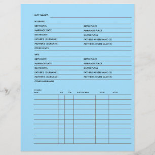 Gezinsregister genealogon