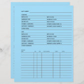 Gezinsregister genealogon (Voorkant / Achterkant)