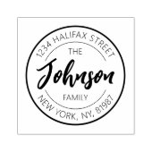 GEZINSRETOURADRES STEMPEL VAN RUBBER (Afrduk)