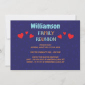 Gezinsreünie Gathering Ancestry Genealogie Kaart (Achterkant)