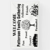 Gezinsreünie Geëerd -  Spandoek (Verticaal)