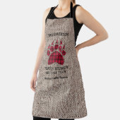 Gezinsreünie Grill Rustic Burlap Gecontroleerd Bee Schort (Insitu)